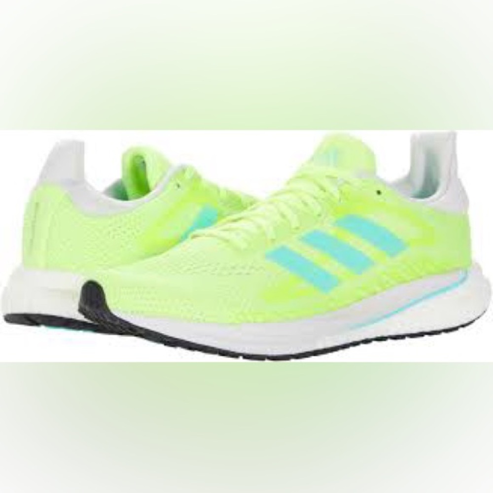 Adidas pureboost solar neon and turquoise.   Sz 8